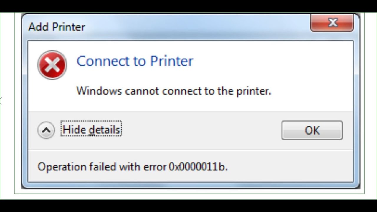 Ошибка принтера 0x0000011b в Windows 7, 10 и 11 — что это, как исправить